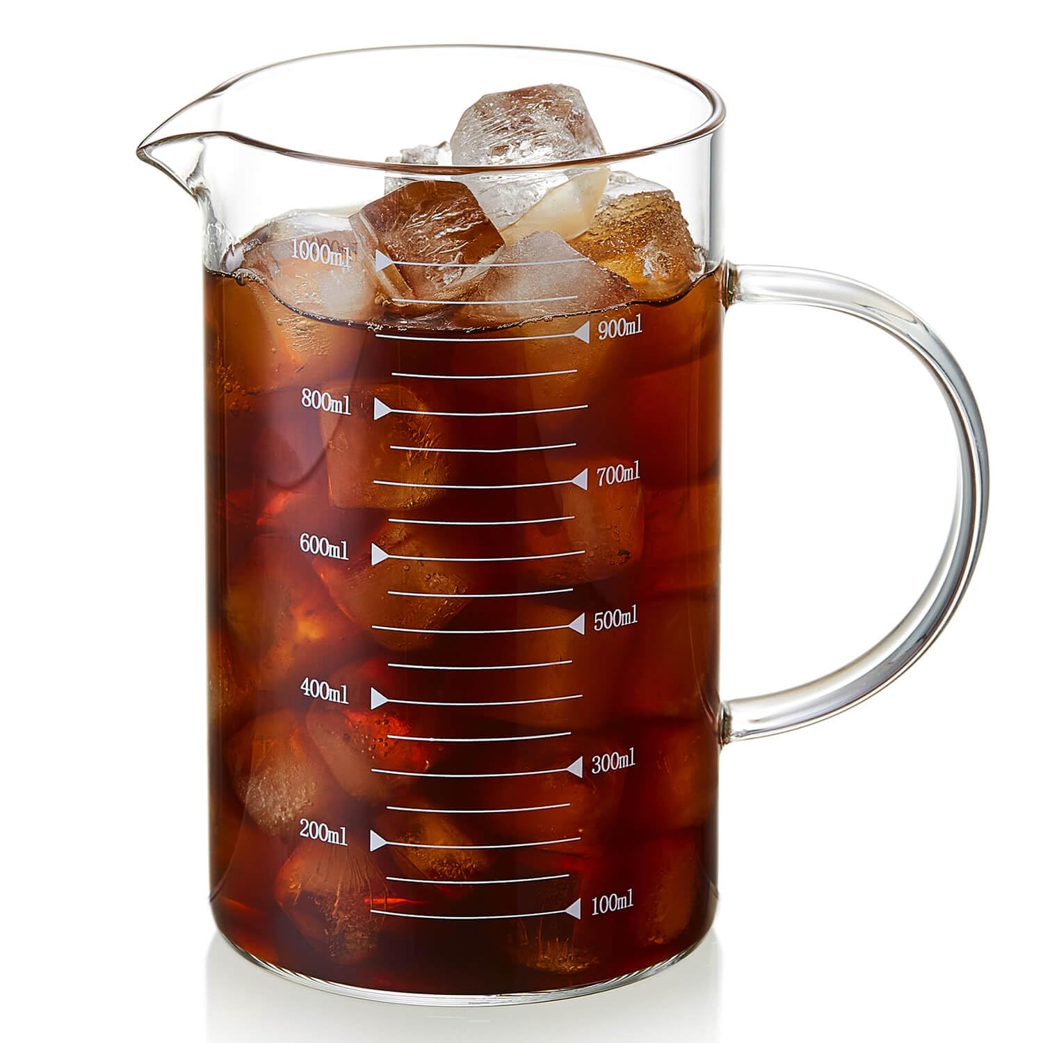 Amazon | ポカロティー 計量カップ 耐熱ガラス 1000ml おしゃれ 電子